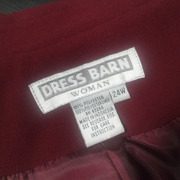 Dressbarn | PLUS Zip-Up Wine Business Blazer - 24W - Picture 6 of 8